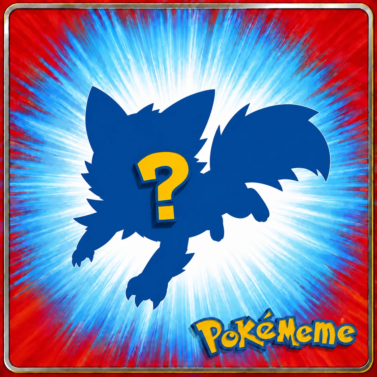 Mysterious Raccoomon card silhouette