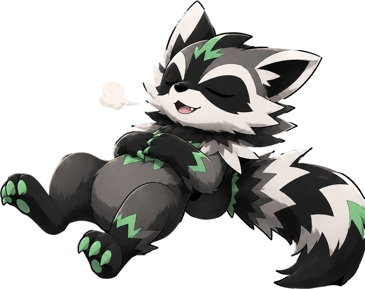 Raccoomon relaxing