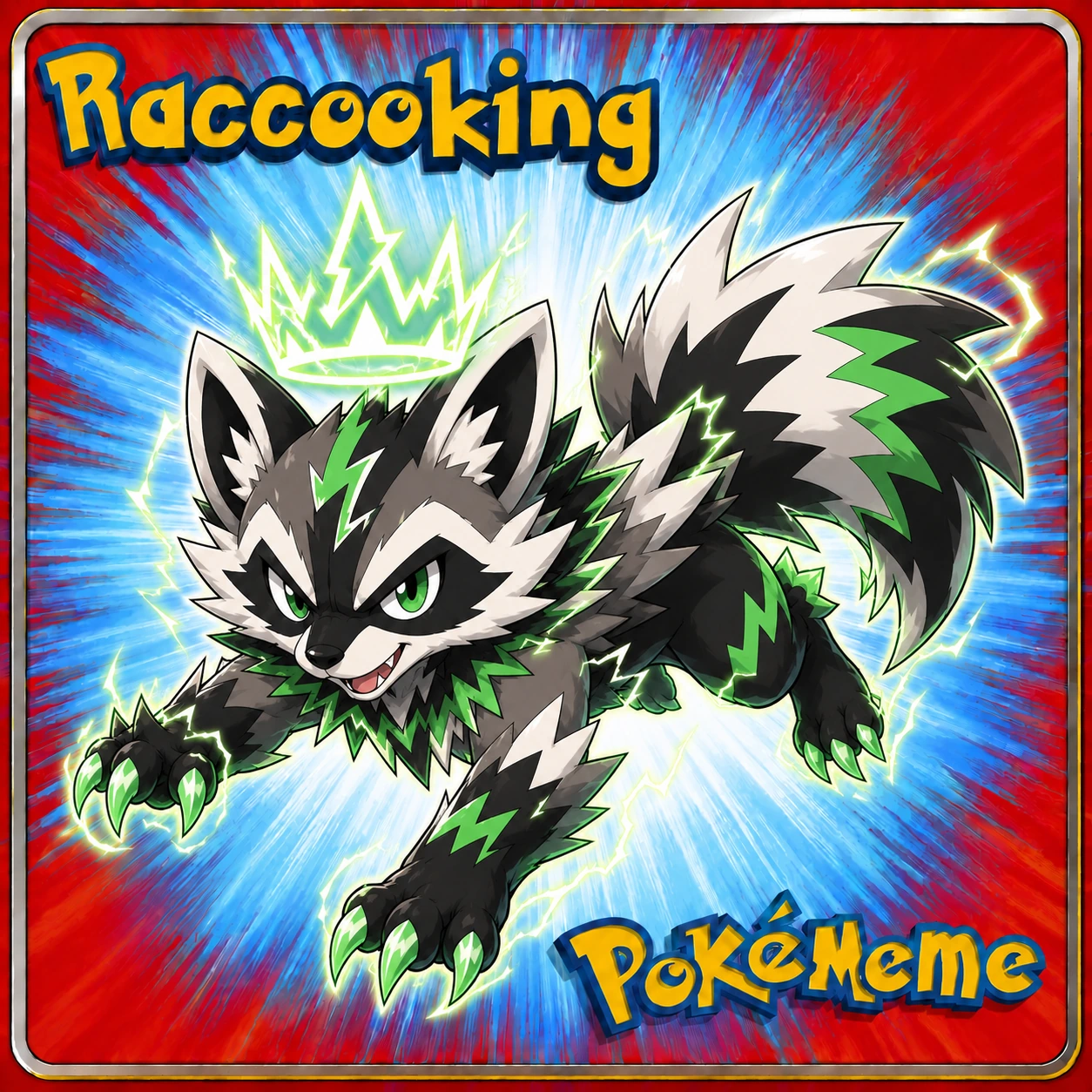 Raccooking collectible card